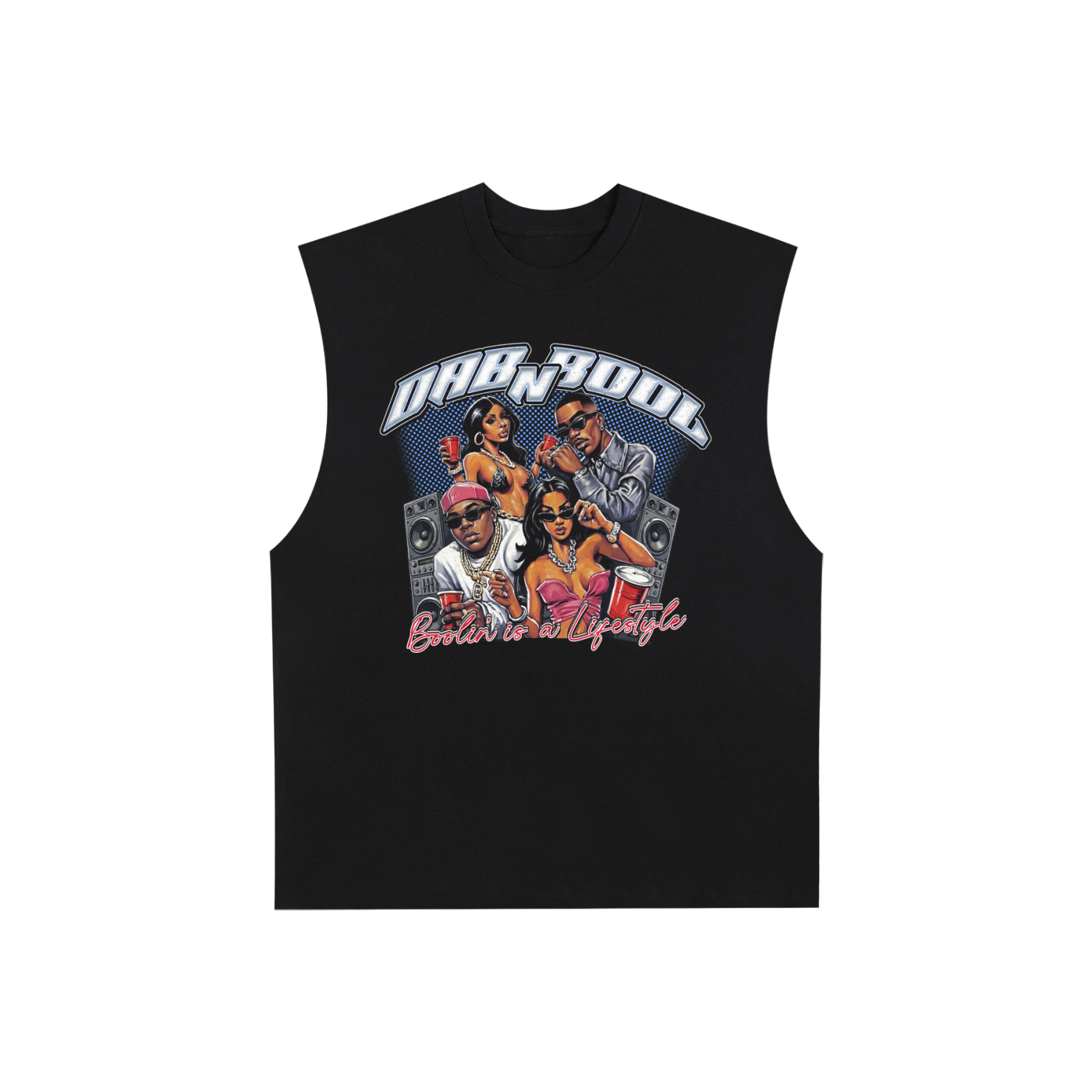 Raw Edge Cotton Tank Top