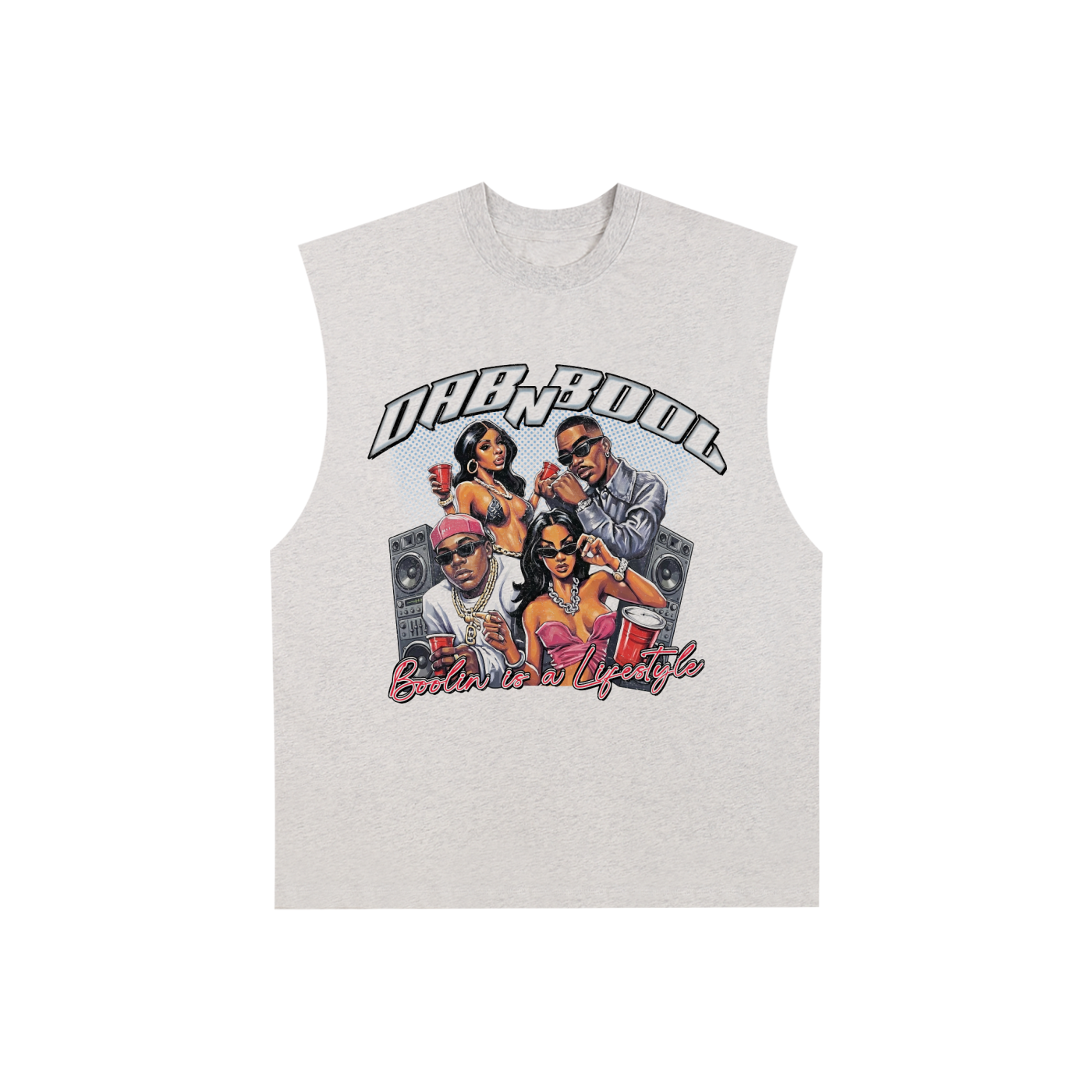 Raw Edge Cotton Tank Top